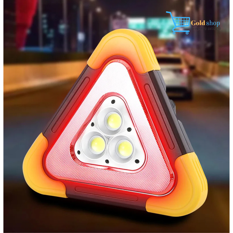 Triangle d'Alerte Multifonctions Rechargeable