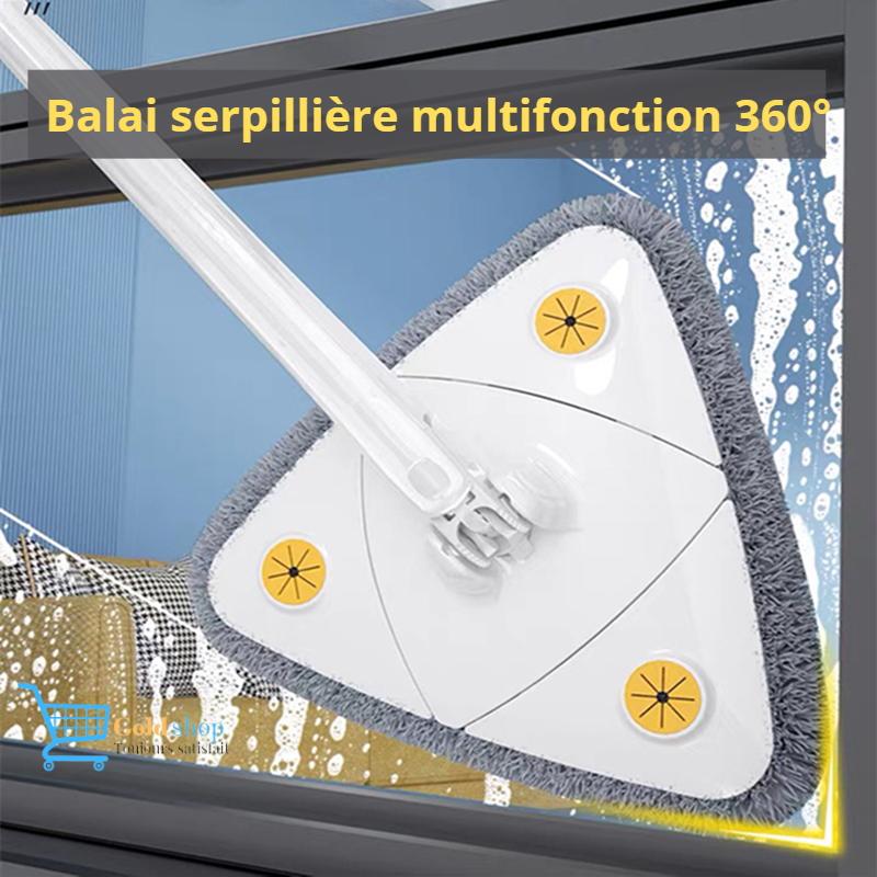 BALAI SERPILLERE MULTIFONCTION 360°+ 1 SERPILLIERE GRATUITE