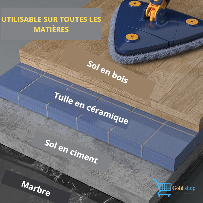BALAI SERPILLERE MULTIFONCTION 360°+ 1 SERPILLIERE GRATUITE
